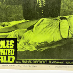 1964 Hercules in The Haunted Word Lobby Card Poster #3 Christopher Lee Reg Park