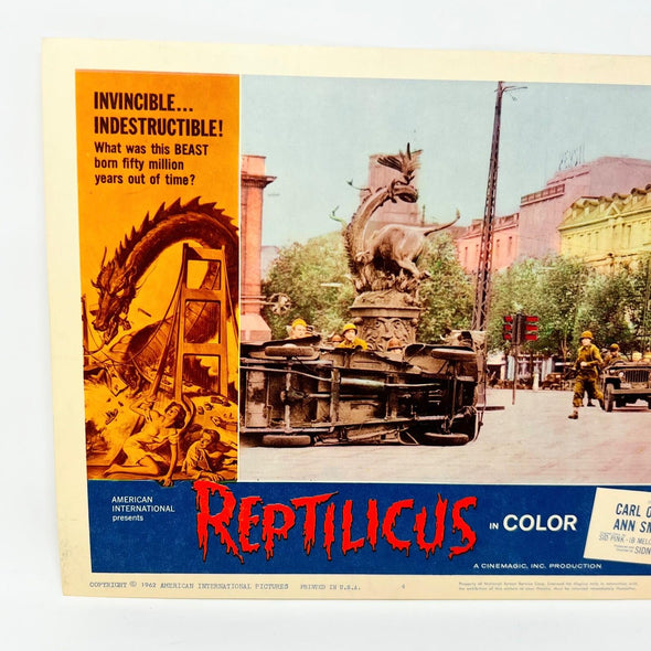 1962 Reptilicus In Color Movie Lobby Card Poster No.4