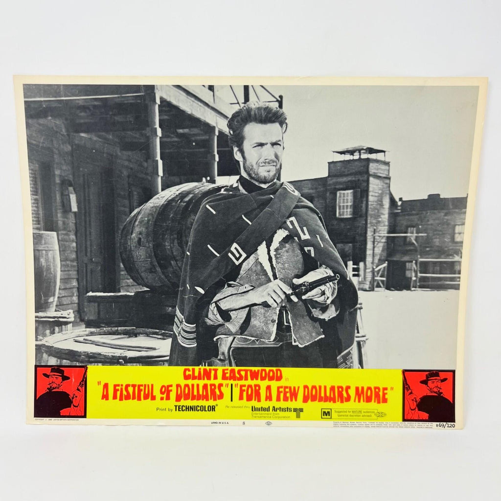 1969 A Fistful Of Dollars For A Few Dollars More Original Movie Lobby card No.8