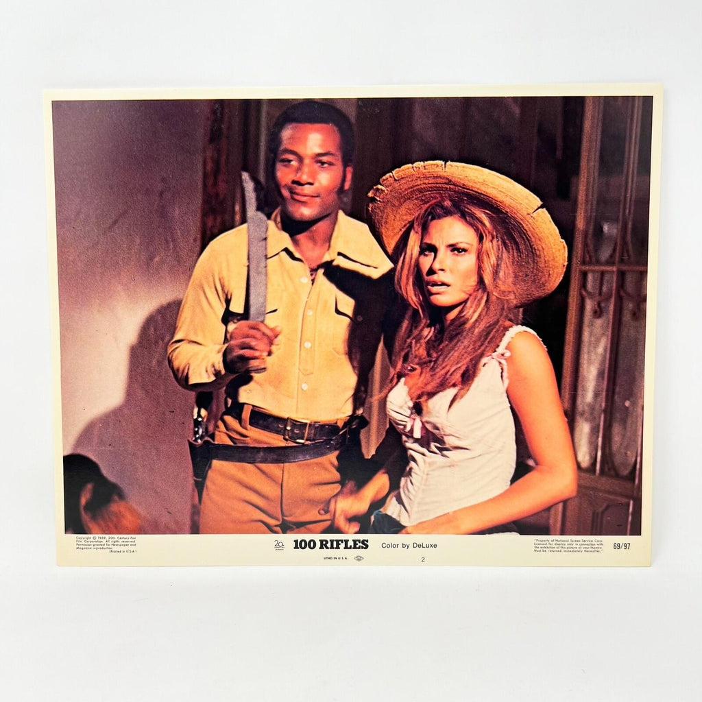 100 Rifles Movie Lobby Card Raquel Welch  Jim Brown No. 2
