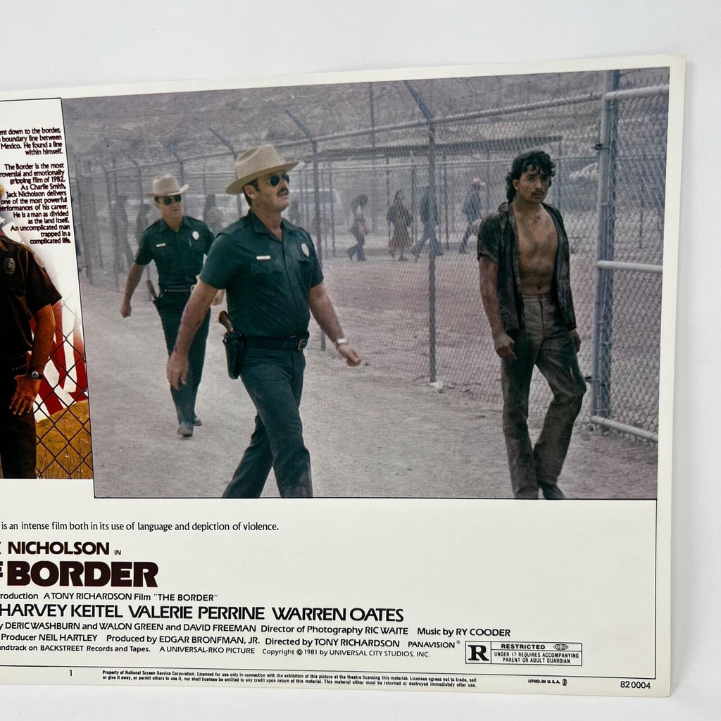 1982 The Border Collectible movie Lobby Card No.1 Jack Nicholson