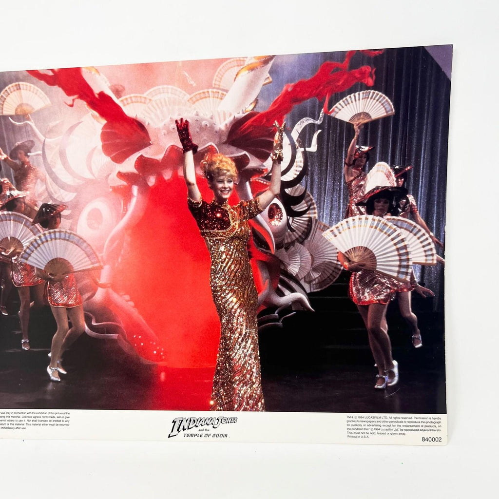 1984 Indiana Jones and the Temple of Doom Collectible movie Lobby Card