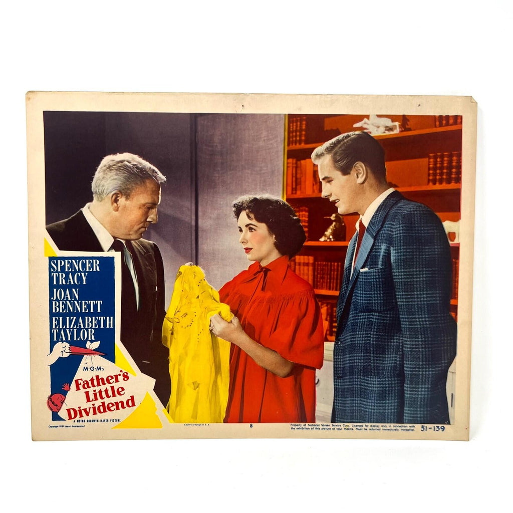 Father's Little Dividend Movie Lobby Card No.8 Spencer Tracy Elizabeth Taylor