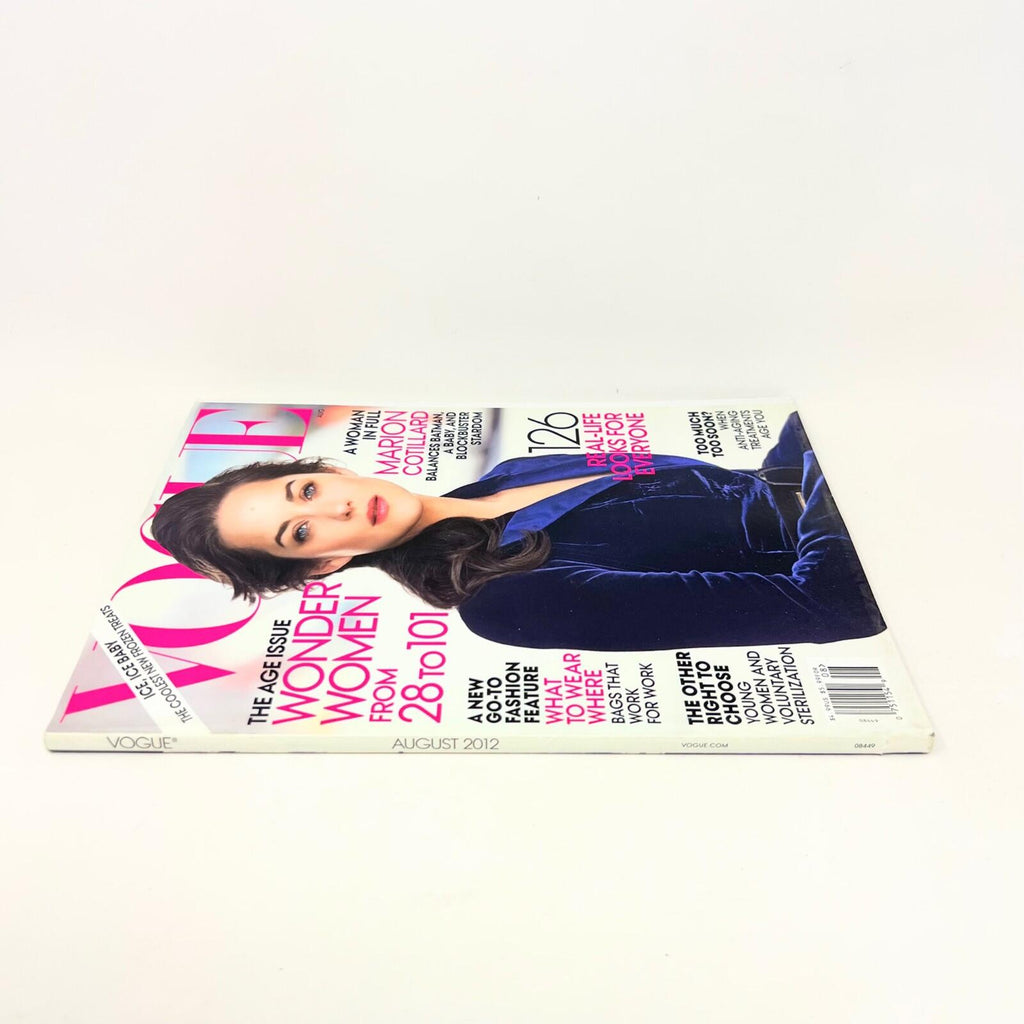 Vogue Magazine August 2012 Marion Cotillard The Age Issue Wonder Woman 28 to 101