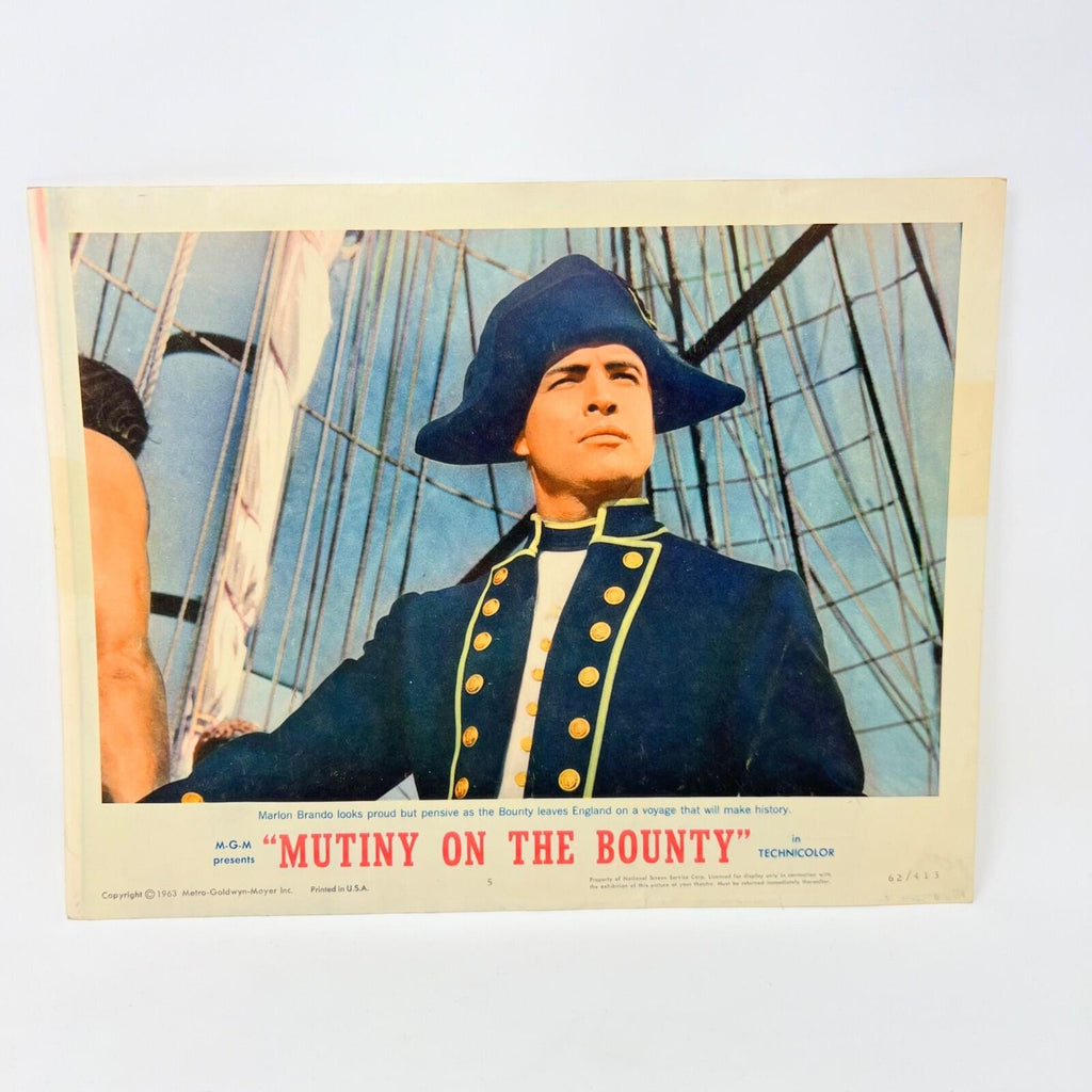 1963 Mutiny On The Bounty Collectible Movie Lobby Card No.5