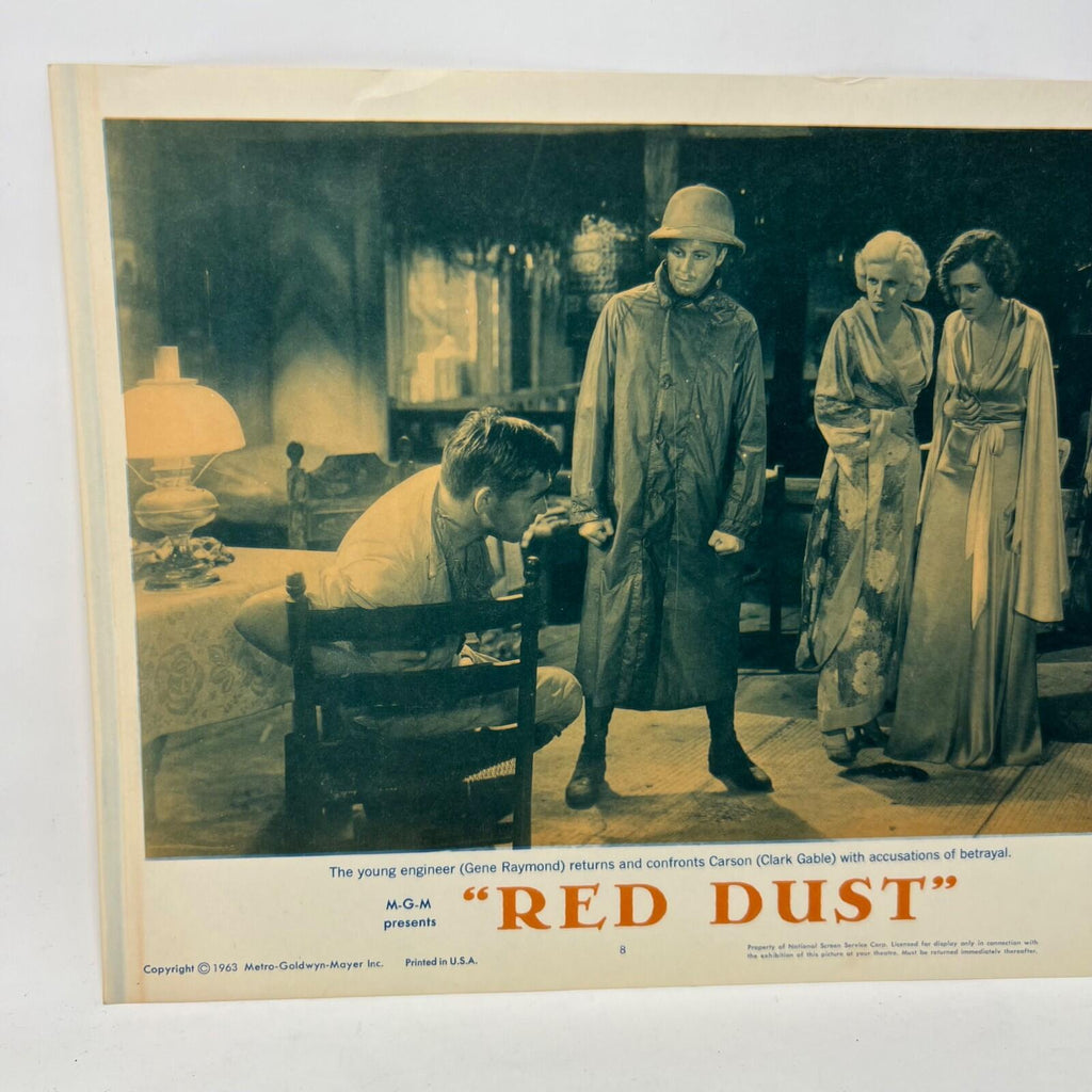 1963 Red Dust Collectible Movie Lobby Card No.8