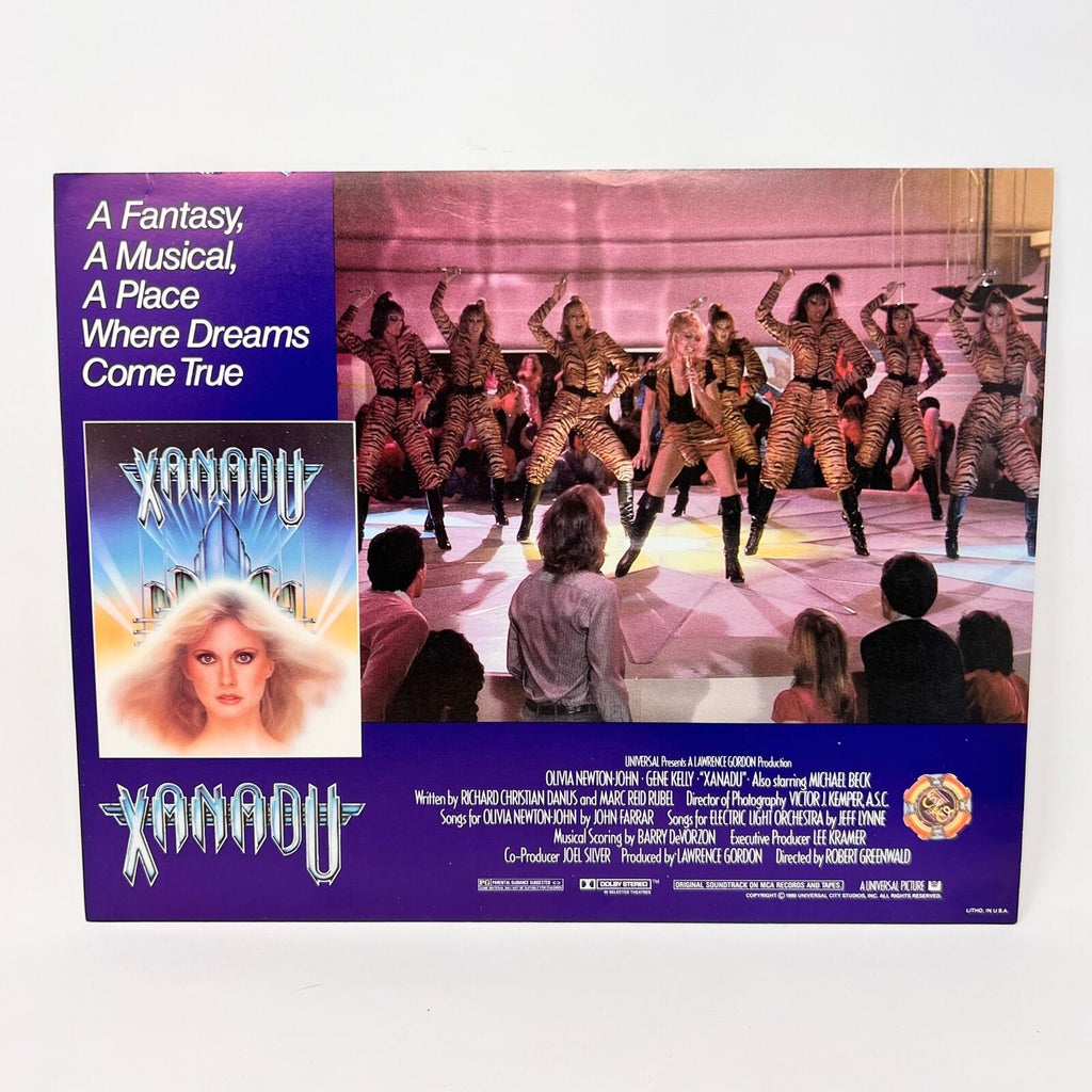1980 Xanadu Original Movie Lobby Card Set 9 with Cover folder