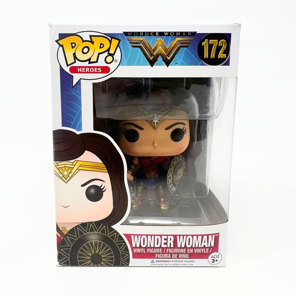 Funko Pop Heroes Wonder Woman 172 Vinyl Figure Box Reflects wear