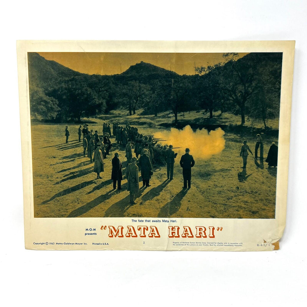 1963 MGM Mata Hari Collectible movie Lobby Card No.2