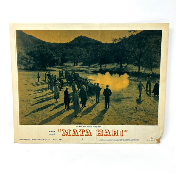 1963 MGM Mata Hari Collectible movie Lobby Card No.2