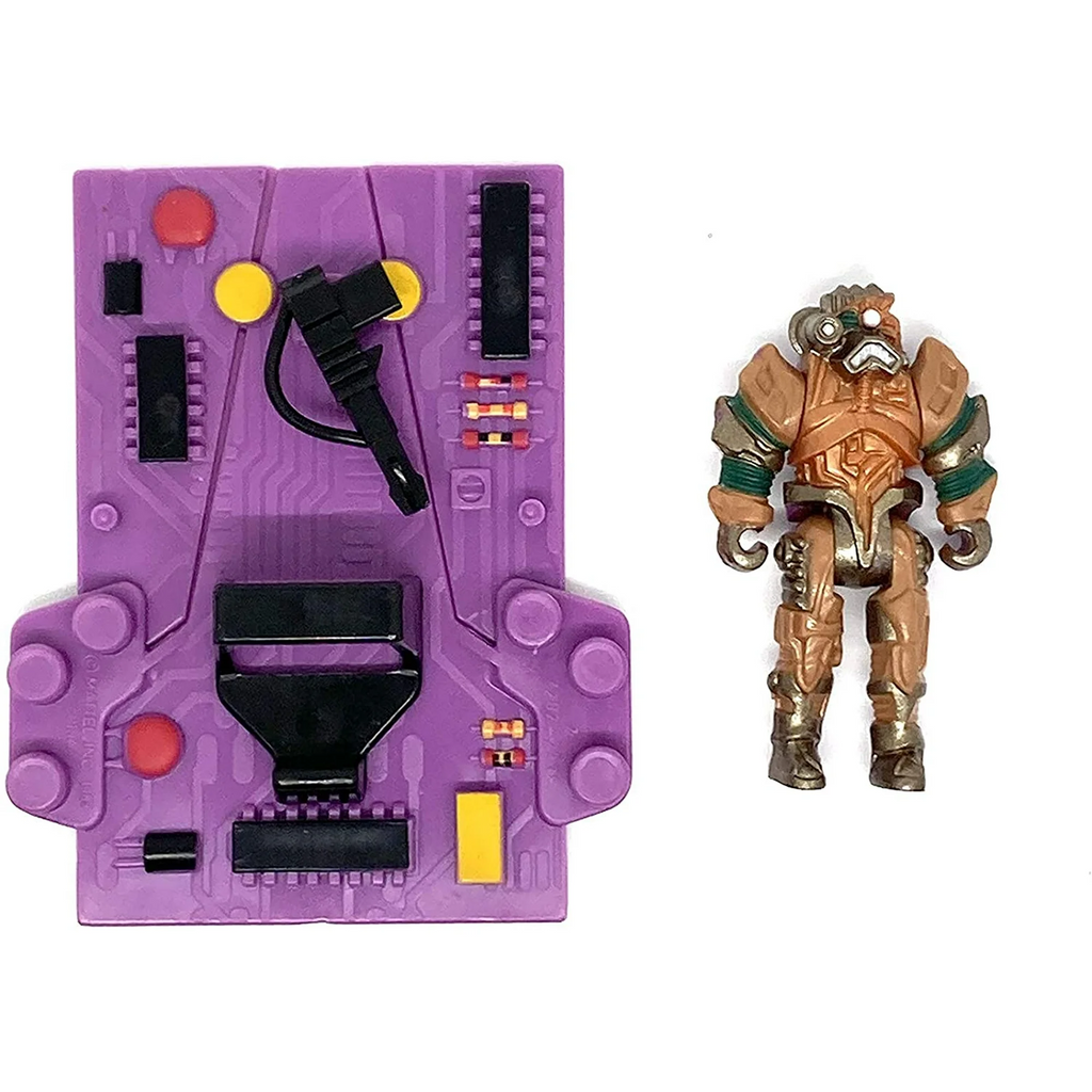 1989 Computer Warriors PC Board Megahert Loose Figure & Interceptor