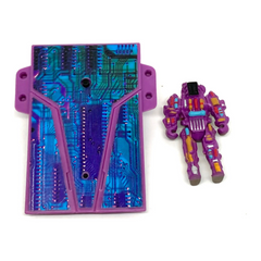1989 Computer Warriors PC Board Megahert Loose Figure & Interceptor