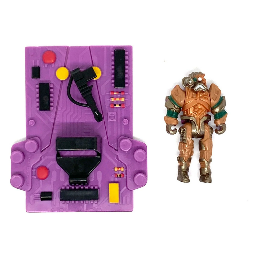 1989 Computer Warriors PC Board Megahert Loose Figure & Interceptor