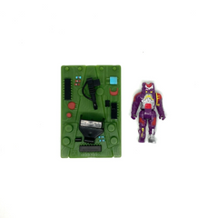 1989 Computer Warriors PC board Loose Asynk Figure & Interceptor