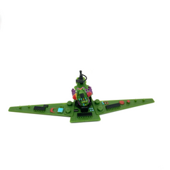 1989 Computer Warriors PC board Loose Asynk Figure & Interceptor