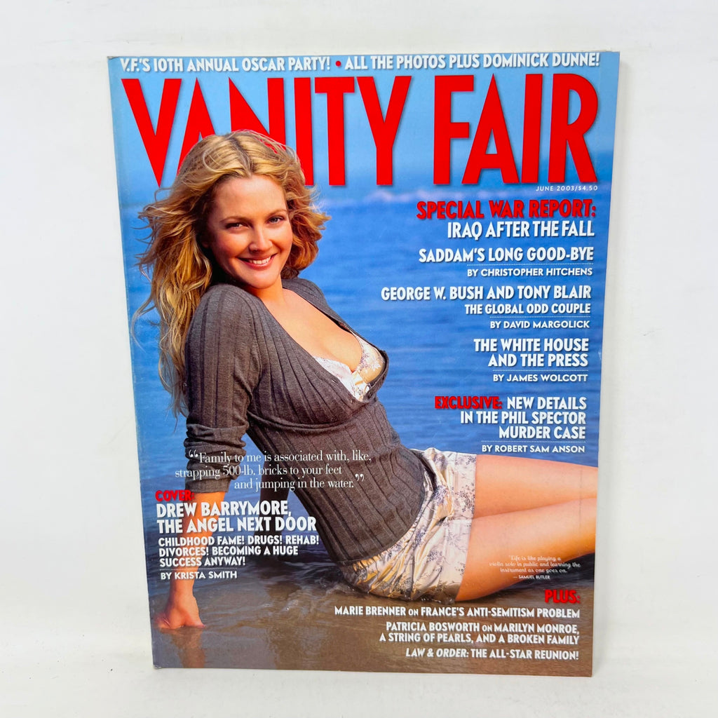 Vanity Fair Magazine June 2003  Drew Barrymore Cover