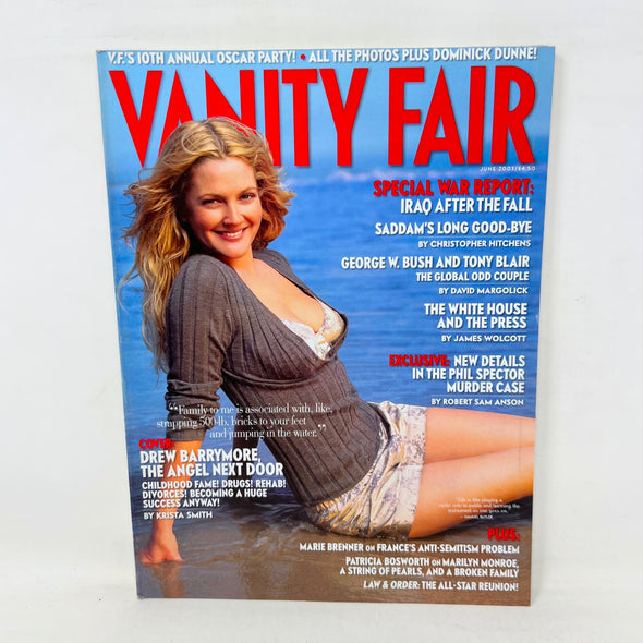 Vanity Fair Magazine June 2003  Drew Barrymore Cover