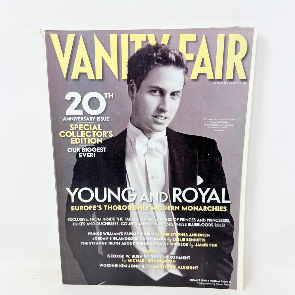 Vanity Fair Magazine 517 September 2003 Royal Issue Prince William Prince Harry