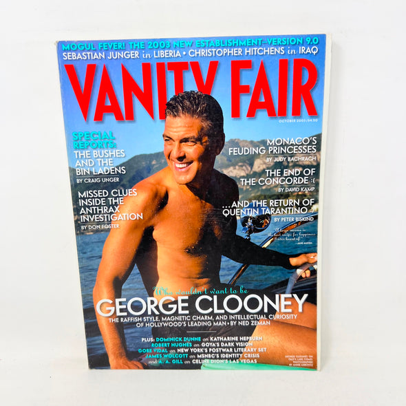 Vanity Fair Magazine No.518 October 2003 George Clooney Cover