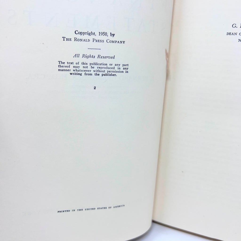 Preparation and Certification Of Financial Statements By B. Bernard Greidinger