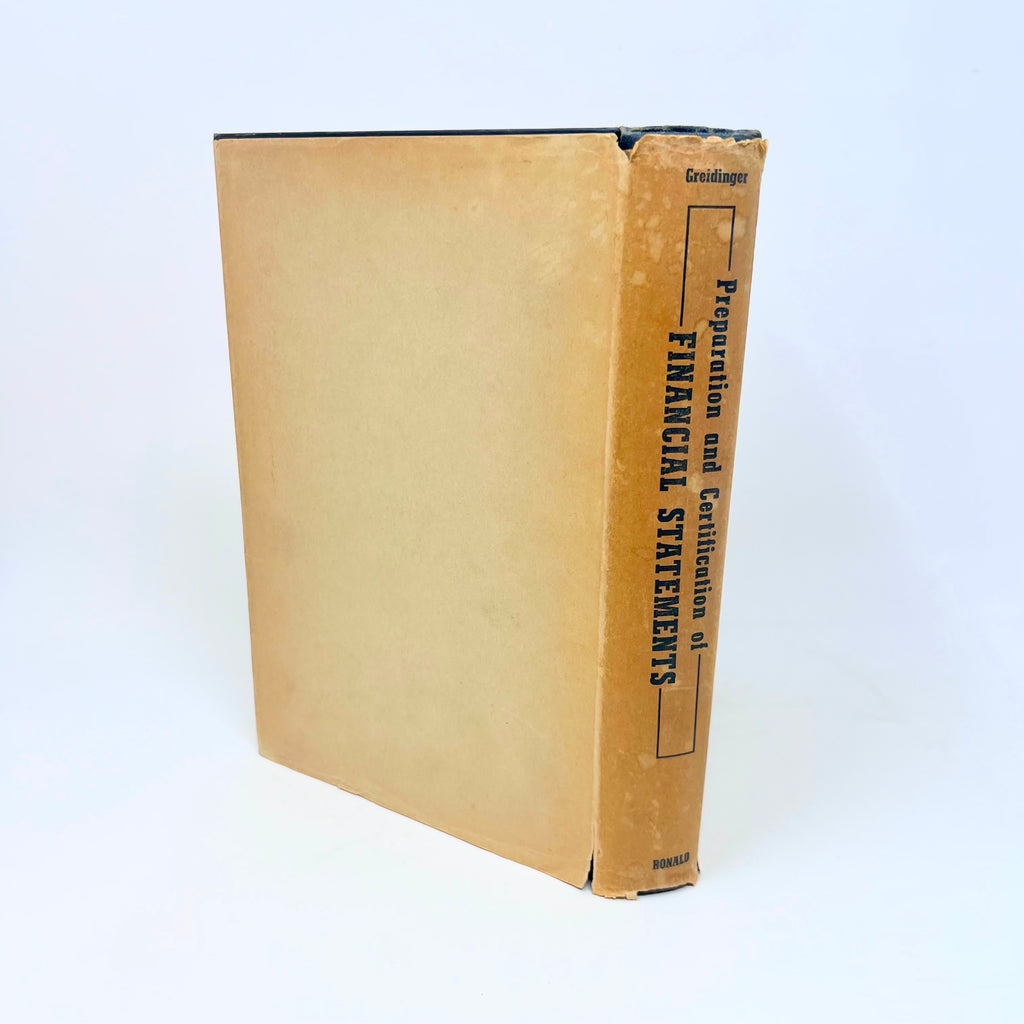 Preparation and Certification Of Financial Statements By B. Bernard Greidinger