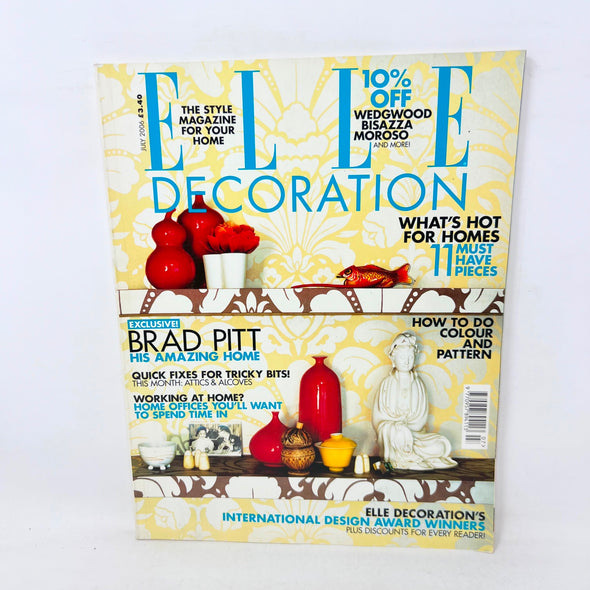 ELLE Decor Magazine No.167 July 2006 Brad Pitt Home Office