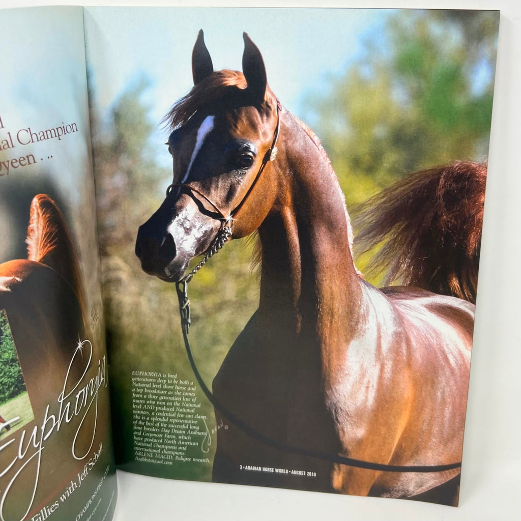 Arabian Horse World August 2010 Vol. 50 No.11 Horse Magazine