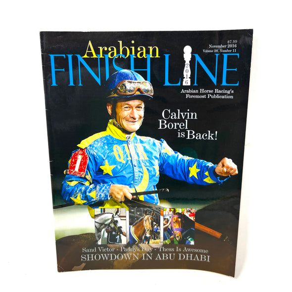 Arabian Finish Line November 2016 Arabian Horse Racings foremost Publication
