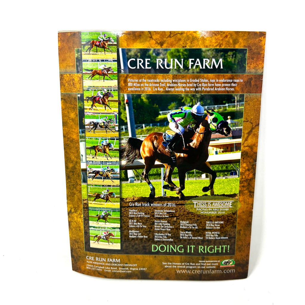 Arabian Finish Line November 2016 Arabian Horse Racings foremost Publication