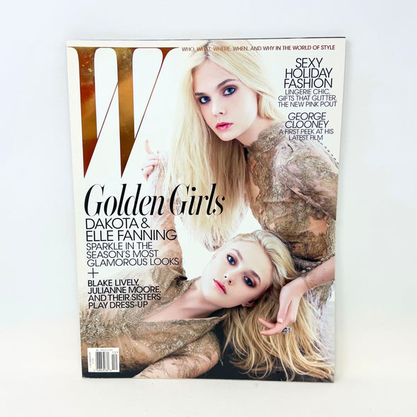 W magazine December 2011 Golden Girls Dakota & Elle Fanning Cover