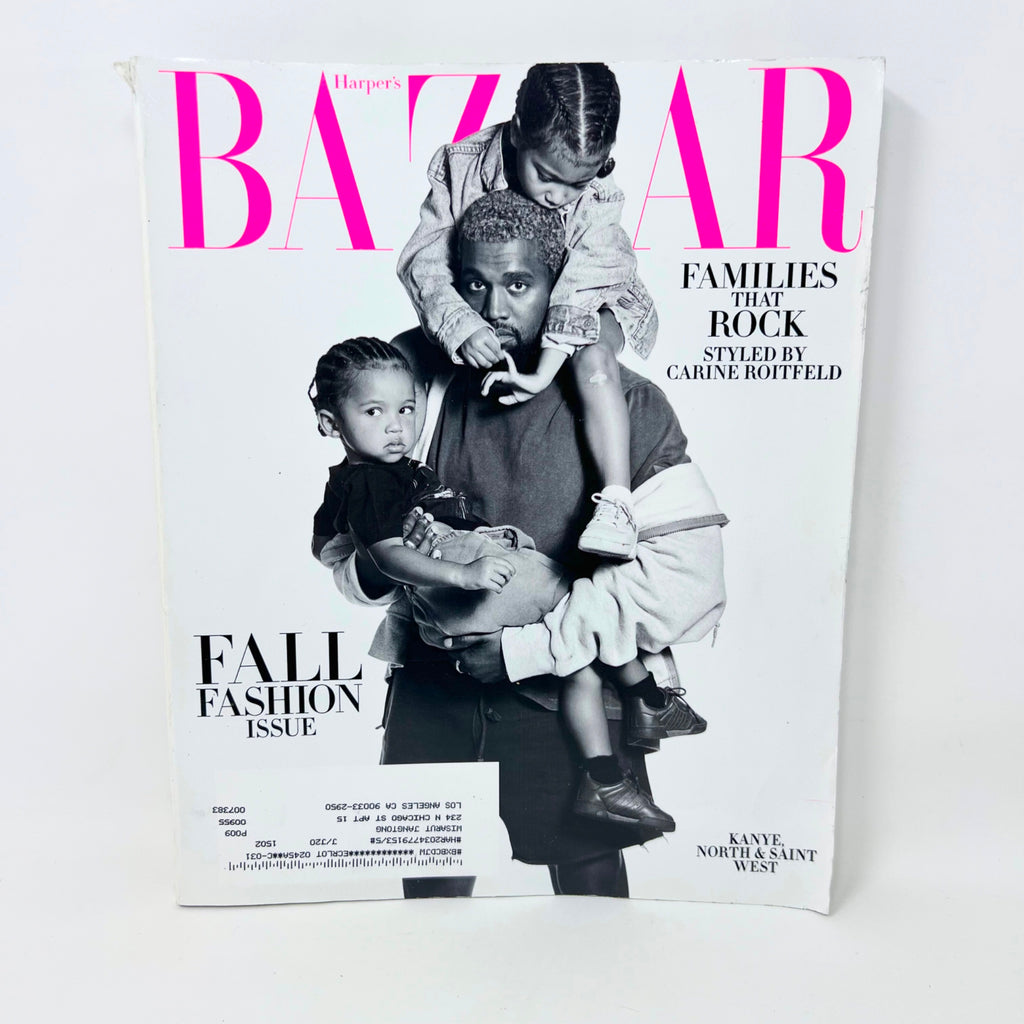 Harper's Bazaar Magazine September 2018 Mag Kanye West North Saint W Label