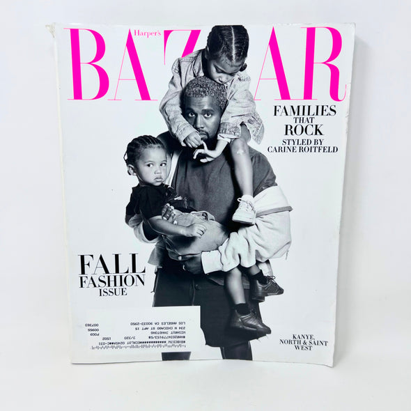 Harper's Bazaar Magazine September 2018 Mag Kanye West North Saint W Label