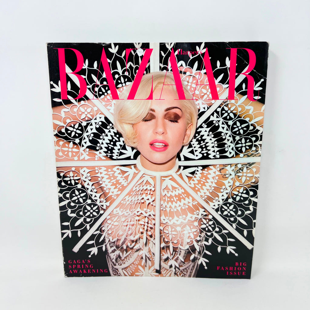 Harpers Bazaar Magazine Big Fashion Issue March 2014 Lady Gaga Cover