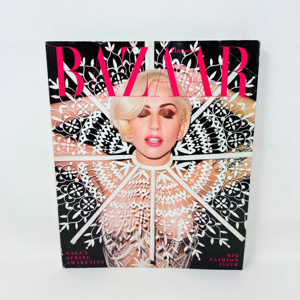 Harpers Bazaar Magazine Big Fashion Issue March 2014 Lady Gaga Cover