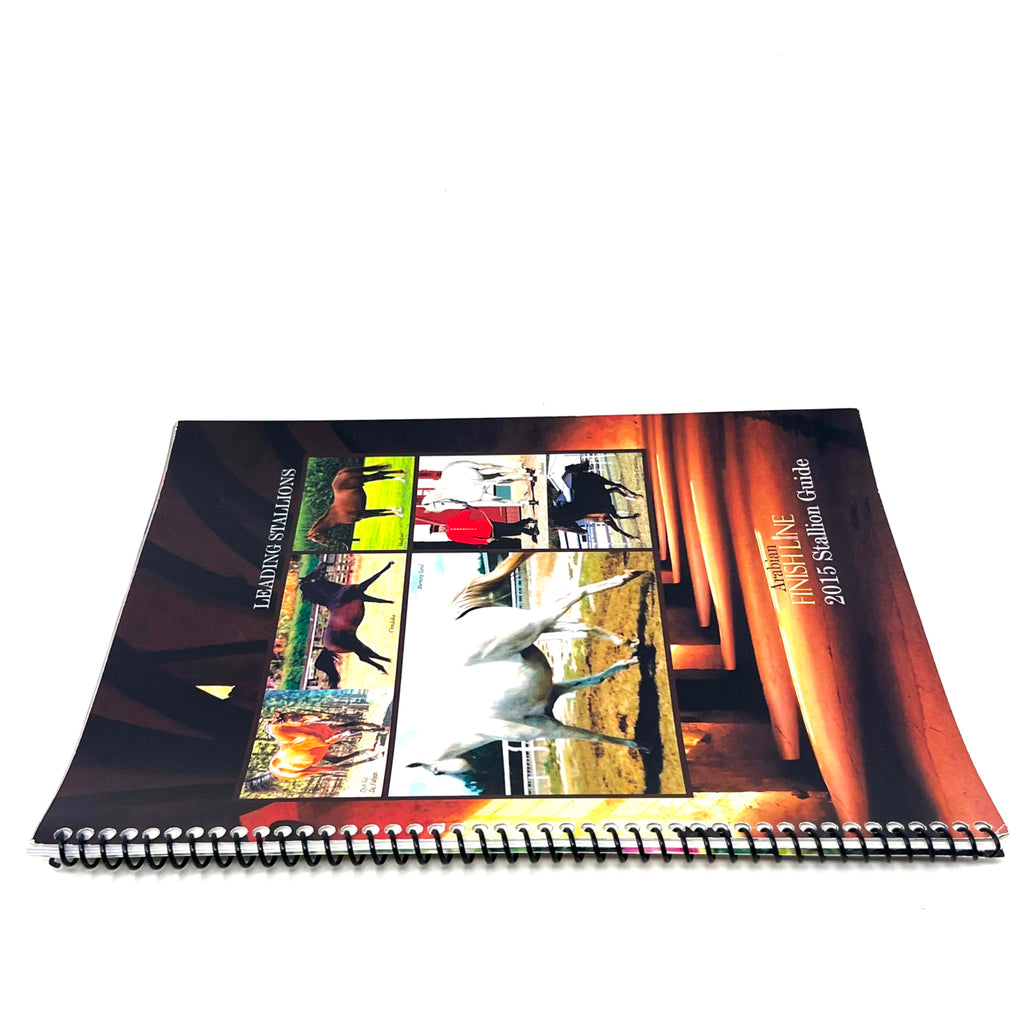 Arabian Finish Line 2015 Stallion Guide Leading Stallions Spiral Booklet