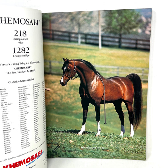 Arabian Horse World July 1989 No. 29 No.10 HOrse Magazine