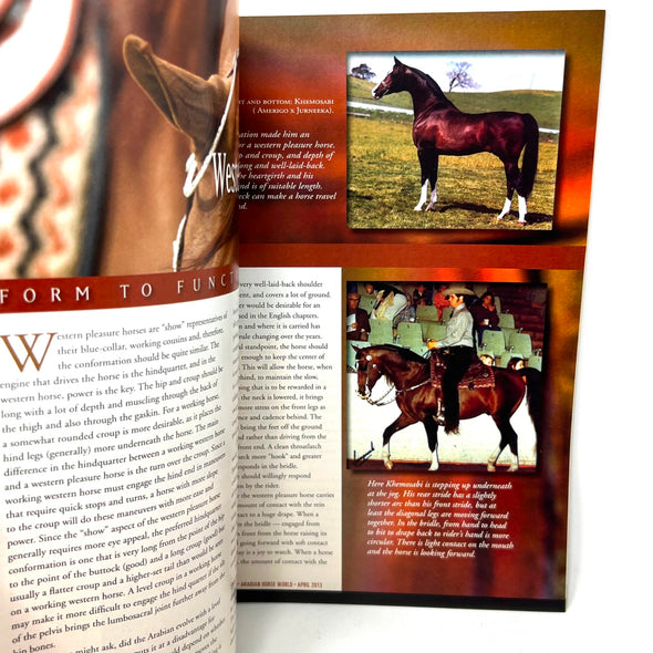 Arabian Horse World April 2013 Vol. 54 No. 7 Horse Magazine