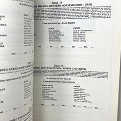 46th Annual All Arabian and Half-Arabian Horse Show 1990 Horse Magazine