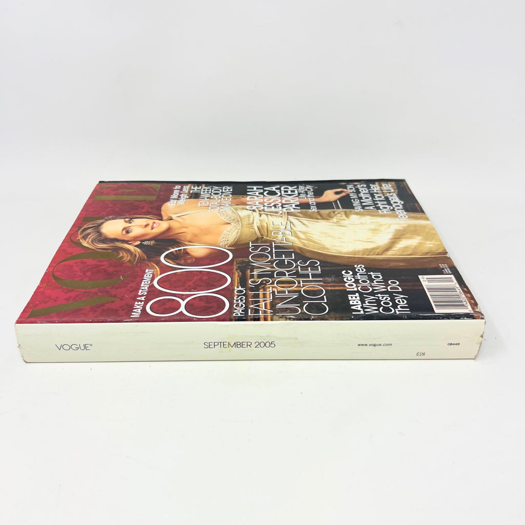 Vogue Magazine September 2005 Sarah Jessica Parker 800 Pages