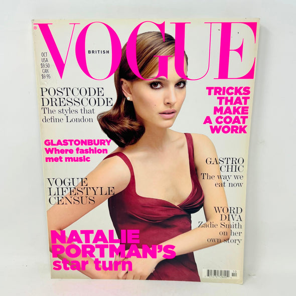 Vogue UK Oct 2005 British Original Fashion Magazine Natalie Portman cover