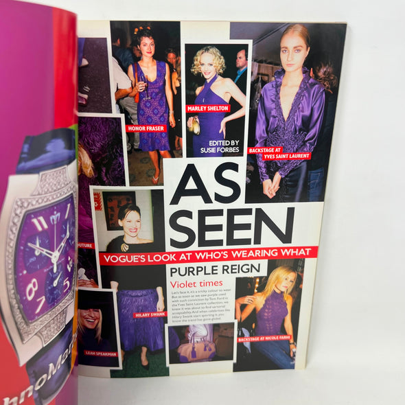 VOGUE Magazine British November 2001 Carmen Kass John Galliano