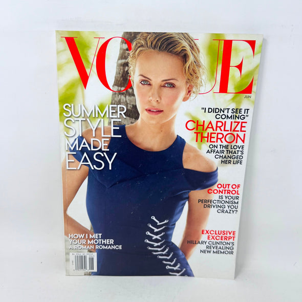 Vogue Magazine June  2014 Charlize Theron Cover Summer Style Made Easy
