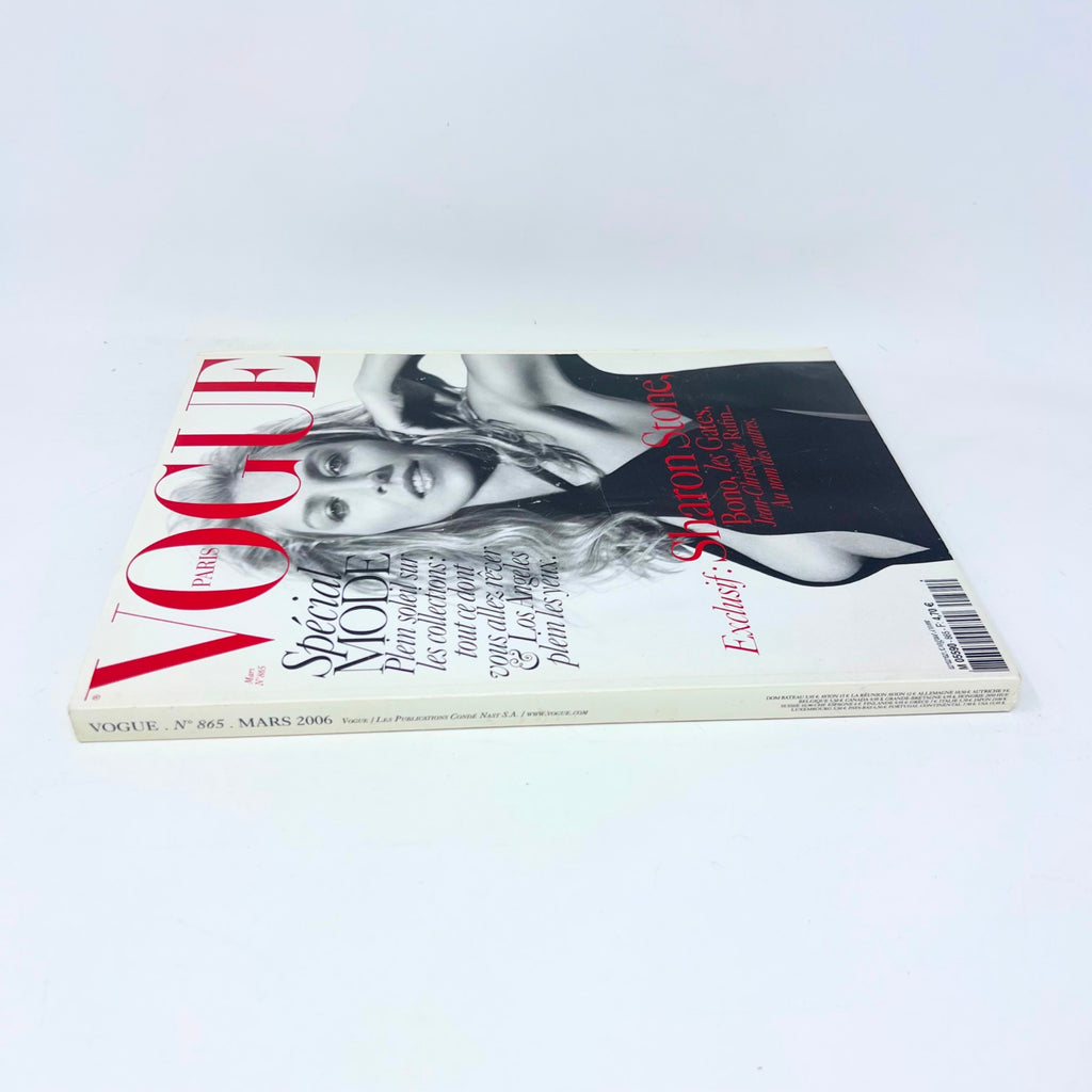 VOGUE PARIS MARCH 2006 No: 865 with Sharon Stone on the cover