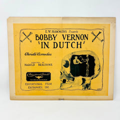 Bobby Vernon In Dutch Original Collectible movie Lobby Card