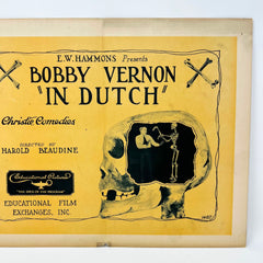 Bobby Vernon In Dutch Original Collectible movie Lobby Card