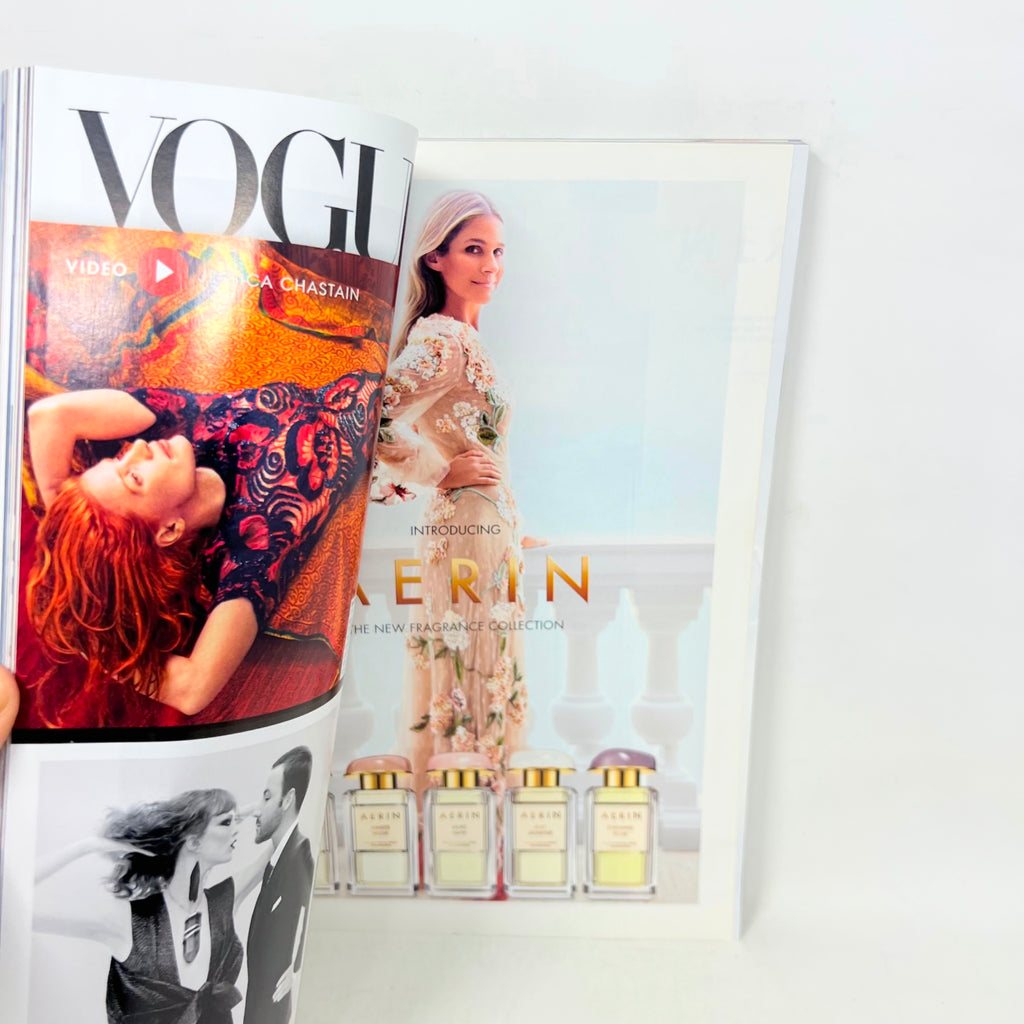 VOGUE Magazine December 2013 Red Hot Jessica Chastain Cover