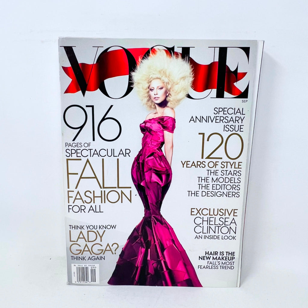Vogue Magazine September 2012 Lady Gaga Special Anniversary Issue 120 Years