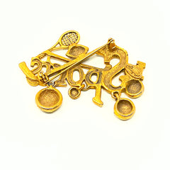 Vintage Danecraft Vintage Pin Love Sports Brooch Pin