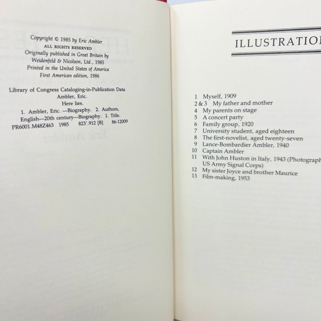 1985 Here Lies Eric An Autobiography