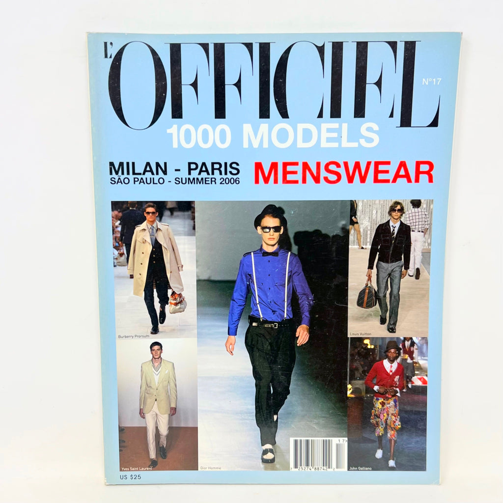 L'Officiel Magazine No.17 1000 Models Paris London Summer 2006